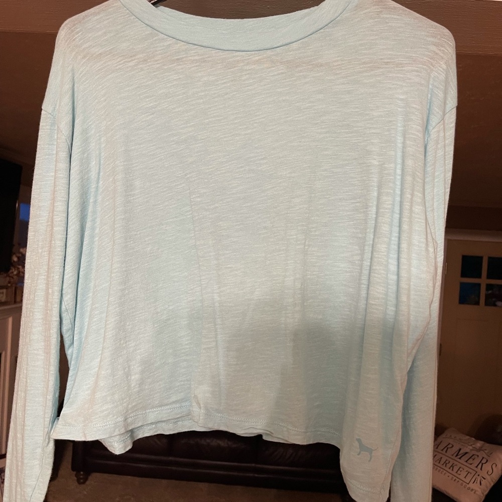 Long sleeve LOVE PINK crop top